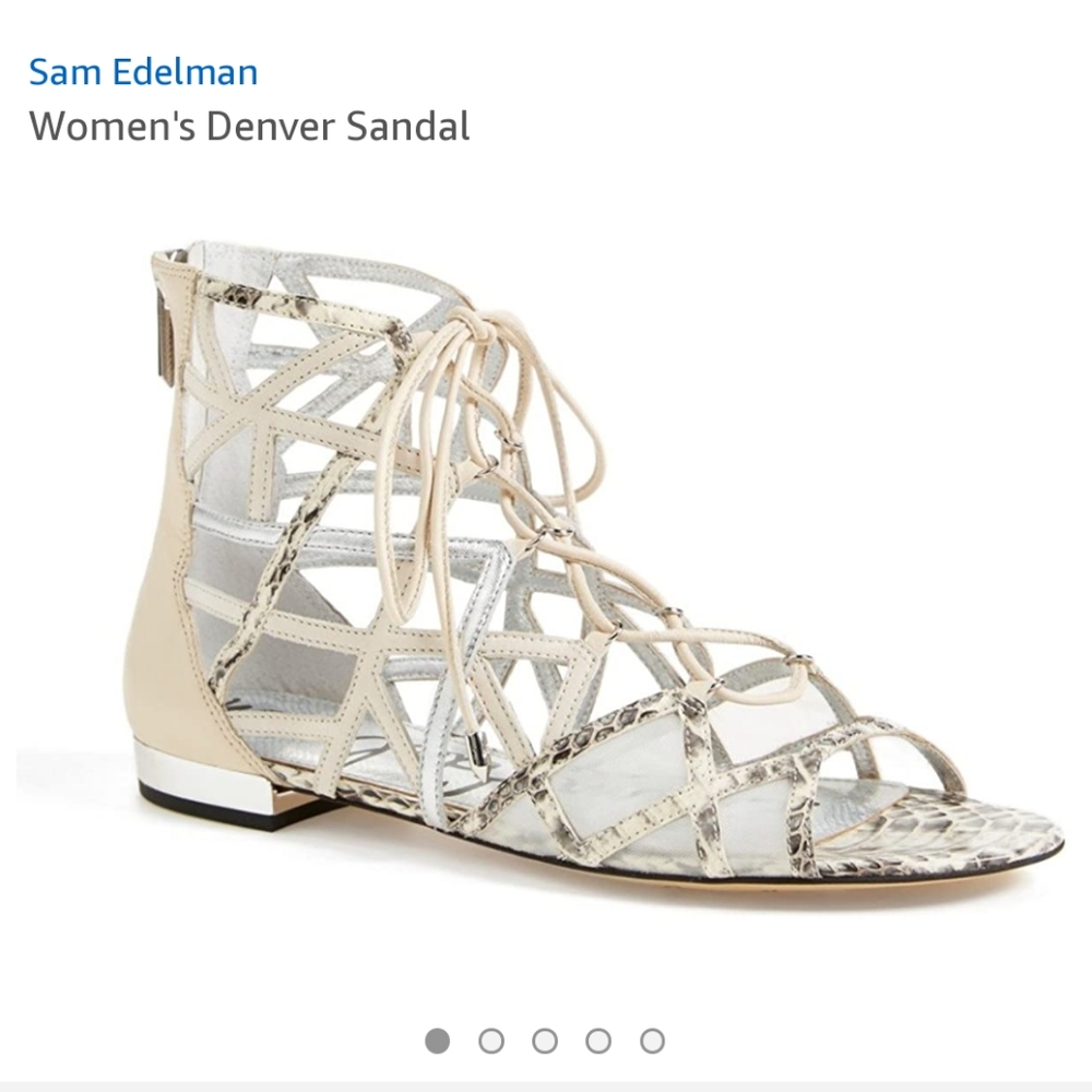 Sam Edelman Denver Sandals in Ivory (Size 5)